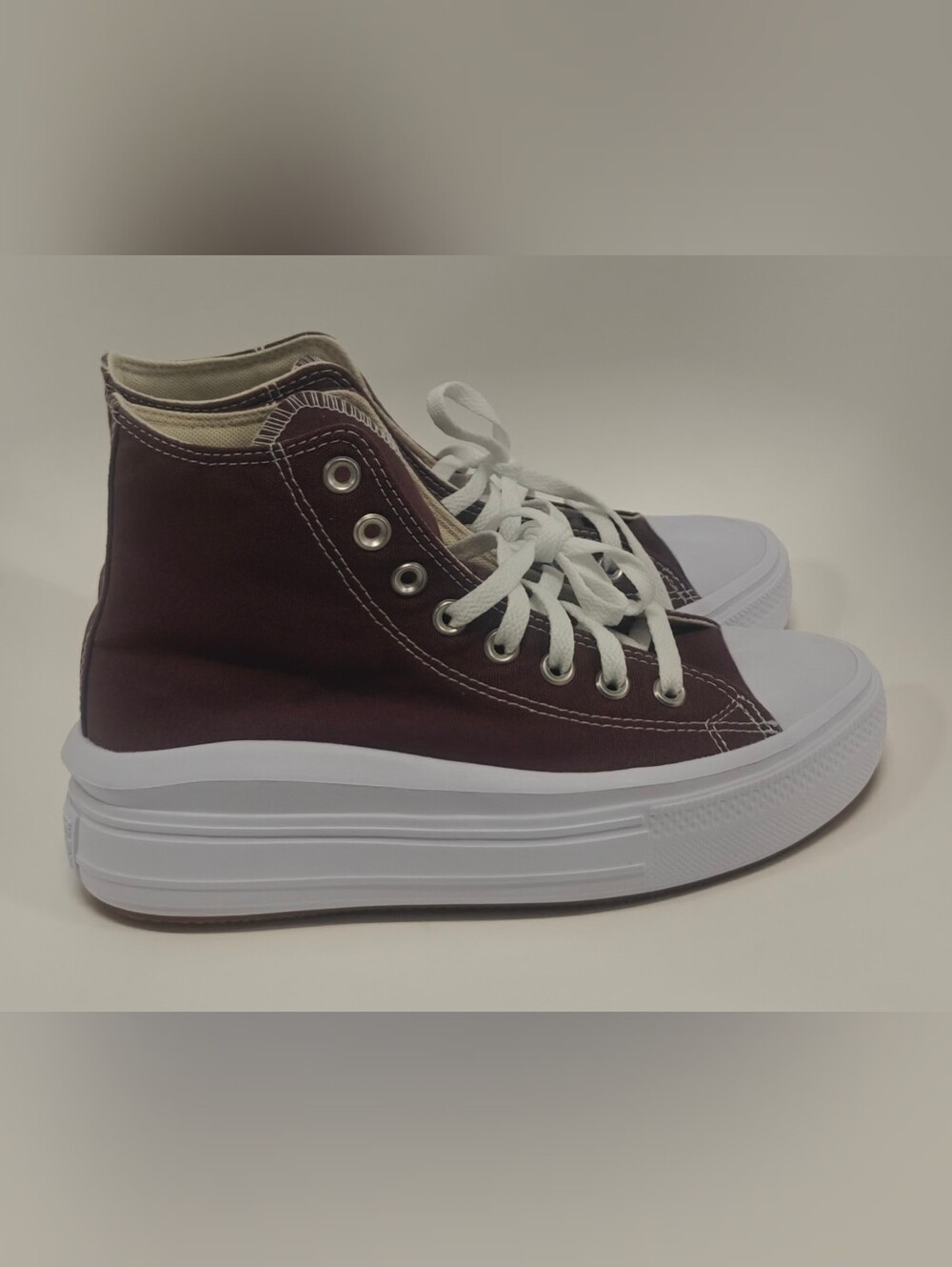 Converse Chuck Taylor All Star Platform Move Women 8.5 Beetroot Brown Sneakers S